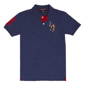 U.S. Polo Assn. Boys' Navy Polo with Red Accent